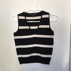 Striped Ralph Lauren pullover vest